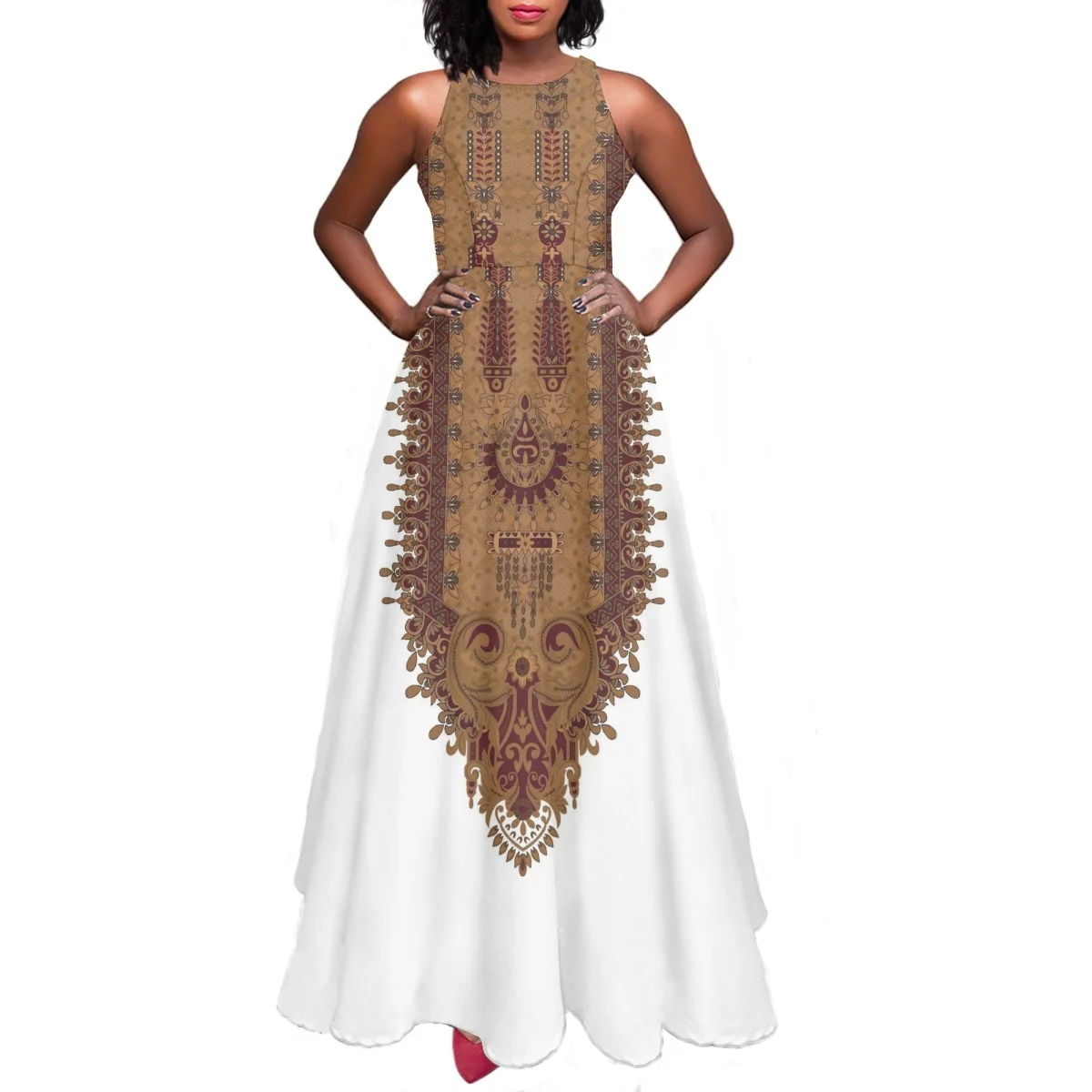 Ethnic Culture Design Summer Women Traditional Dress African Sleeveless Elegant Party Holiday Sundress for Ladies Long Clothing
Ethnic Culture Design Summer Women Traditional Dress African Sleeveless Elegant Party Holiday Sundress for Ladies Long Clothing