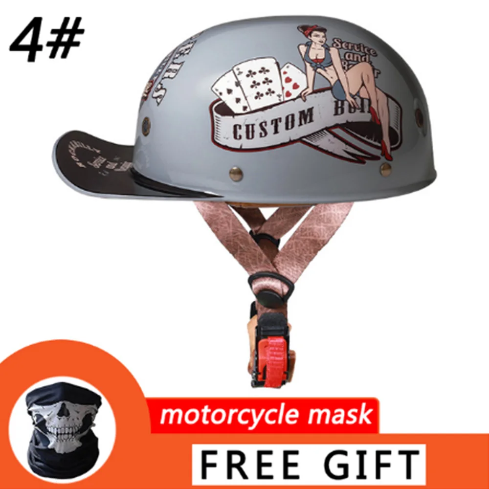 Motorcycle Helmet Retro Riding Helmet Scooter Personalized Baseball Cap Half Helmet For Kawasaki Ninja 250 300 400 650 1000 H2R
Motorcycle Helmet Retro Riding Helmet Scooter Personalized Baseball Cap Half Helmet For Kawasaki Ninja 250 300 400 650 1000 H2R
