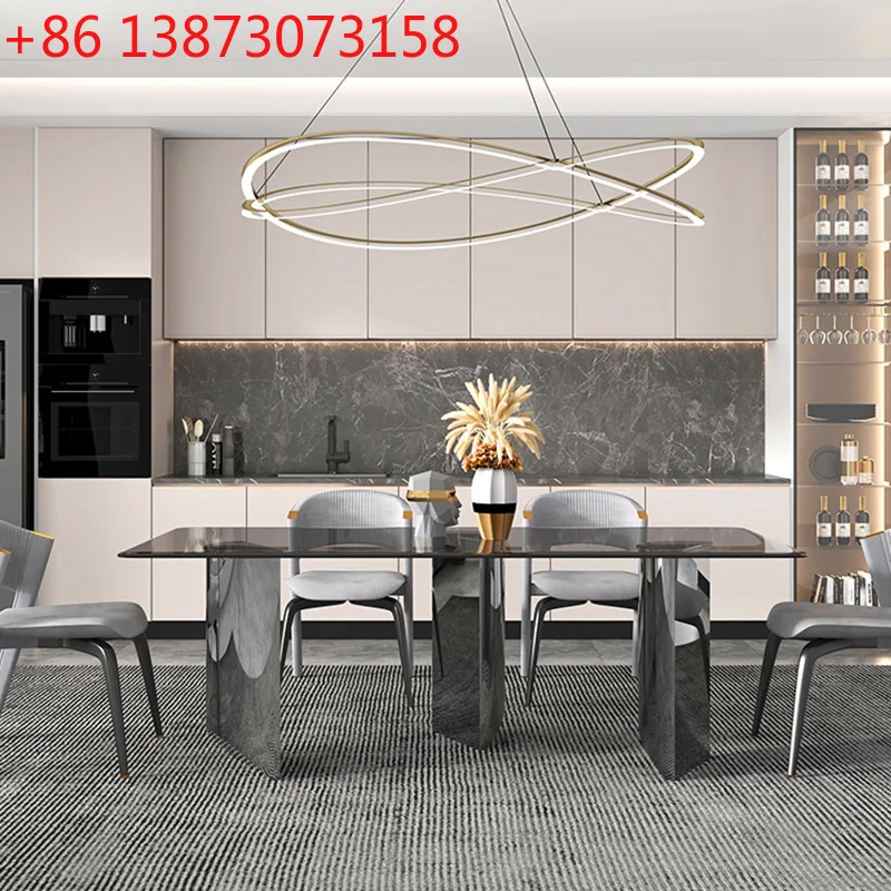 Italian light luxury dining table household gray tempered glass dining table simple high-end large apartment designer glass dini
Italian light luxury dining table household gray tempered glass dining table simple high-end large apartment designer glass dini