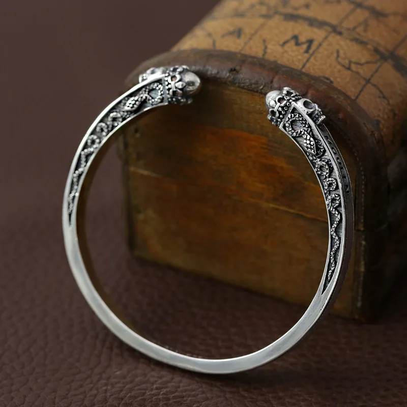 925 sterling silver fashion jewelry braceletstylish exaggerated thai silver bracelet k-styletrendy skull open bracelet
925 sterling silver fashion jewelry braceletstylish exaggerated thai silver bracelet k-styletrendy skull open bracelet
