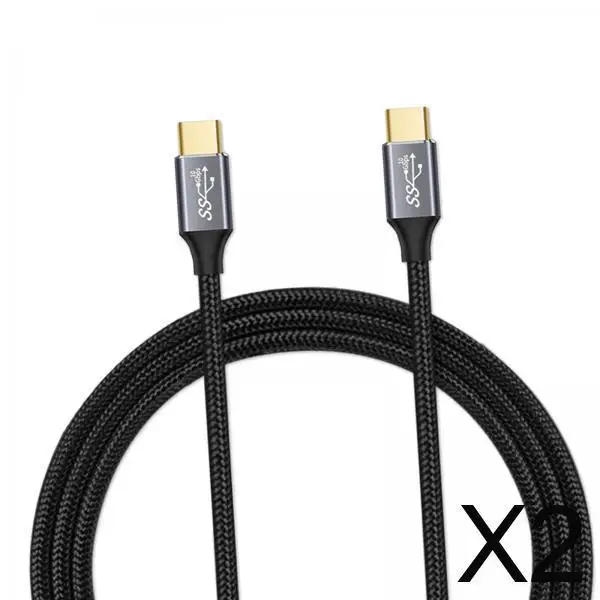 Type C 3.1 Gen2 Data Cable Black 100W Nylon USB C to Type C Fast Charging Cable for Universal Devices Office Home
Type C 3.1 Gen2 Data Cable Black 100W Nylon USB C to Type C Fast Charging Cable for Universal Devices Office Home