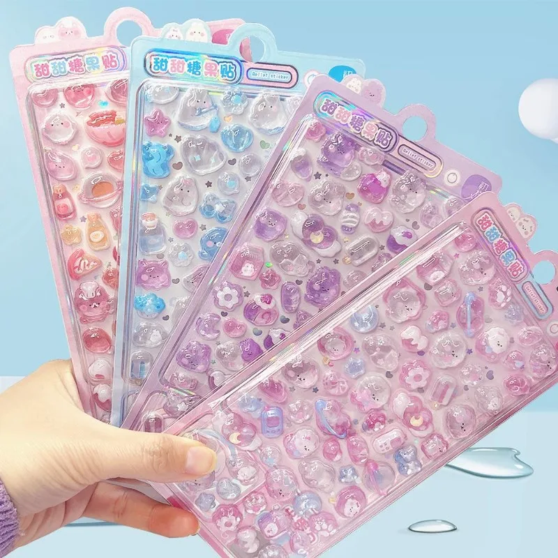3D Embossed Crystal Candy Stickers Glossy Drop Glue Cartoon DIY Decorative Decals for Girls Kids Craft Journal
3D Embossed Crystal Candy Stickers Glossy Drop Glue Cartoon DIY Decorative Decals for Girls Kids Craft Journal