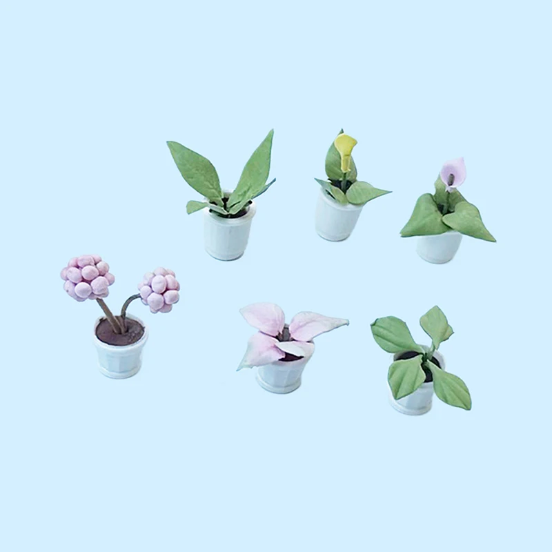 2PCS 1:12 Dollhouse Furniture Accessories Scenery Decoration Mini Plants Small Flower Pots Interior Decoration Clay
2PCS 1:12 Dollhouse Furniture Accessories Scenery Decoration Mini Plants Small Flower Pots Interior Decoration Clay