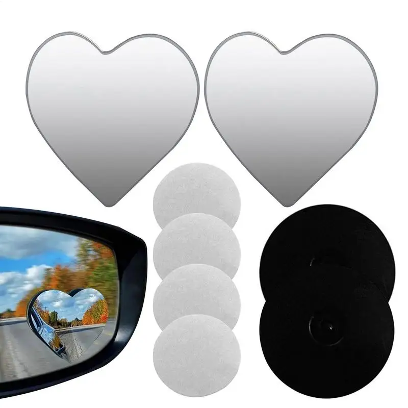 Heart Blindspots Mirror 2X Small Rear View Mirror Heart Shaped Side By Side Accessories Car Safety Supplies Detection System
Heart Blindspots Mirror 2X Small Rear View Mirror Heart Shaped Side By Side Accessories Car Safety Supplies Detection System