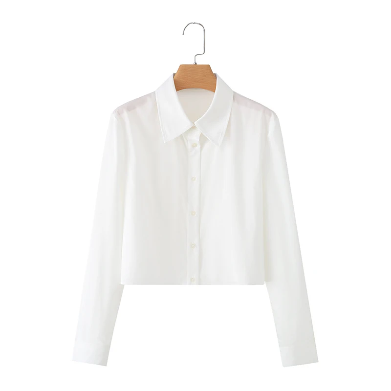 Willshela Women Fashion White See Through Single Breasted Cropped Blouse Vintage Lapel Neck Long Sleeves Female Chic Lady Shirts
Willshela Women Fashion White See Through Single Breasted Cropped Blouse Vintage Lapel Neck Long Sleeves Female Chic Lady Shirts