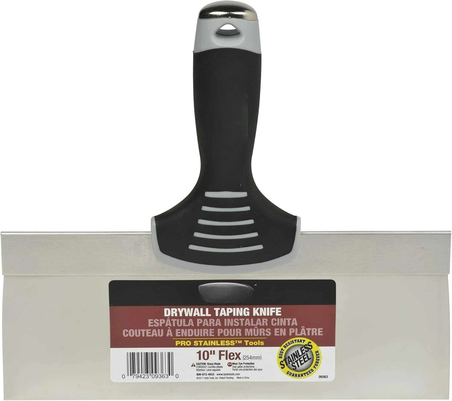Taping Knife, 10-Inch, Blue Steel
Taping Knife, 10-Inch, Blue Steel