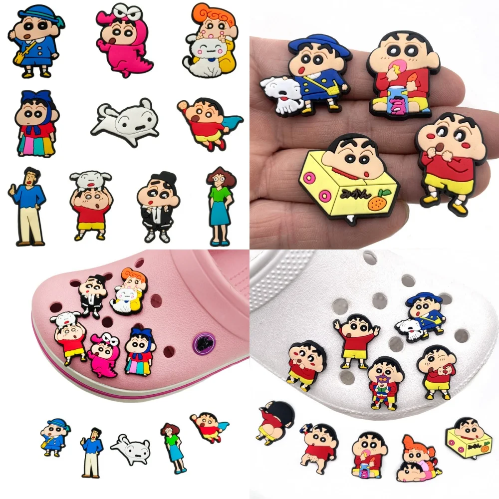 10PCS Crayon Shin-chan shoe flower shoe buckle Crocs accessories. High-end feeling PVC soft rubber shoe decorations.
10PCS Crayon Shin-chan shoe flower shoe buckle Crocs accessories. High-end feeling PVC soft rubber shoe decorations.