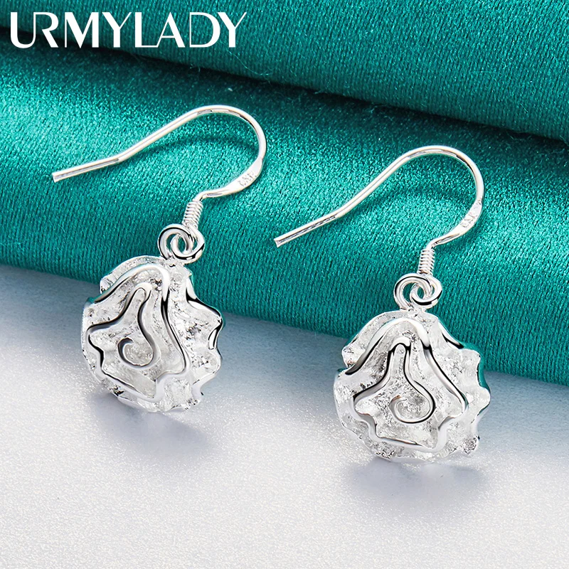 URMYLADY 925 Sterling Silver Rose Flower Earrings For Women Wedding Party Charm Jewelry
URMYLADY 925 Sterling Silver Rose Flower Earrings For Women Wedding Party Charm Jewelry