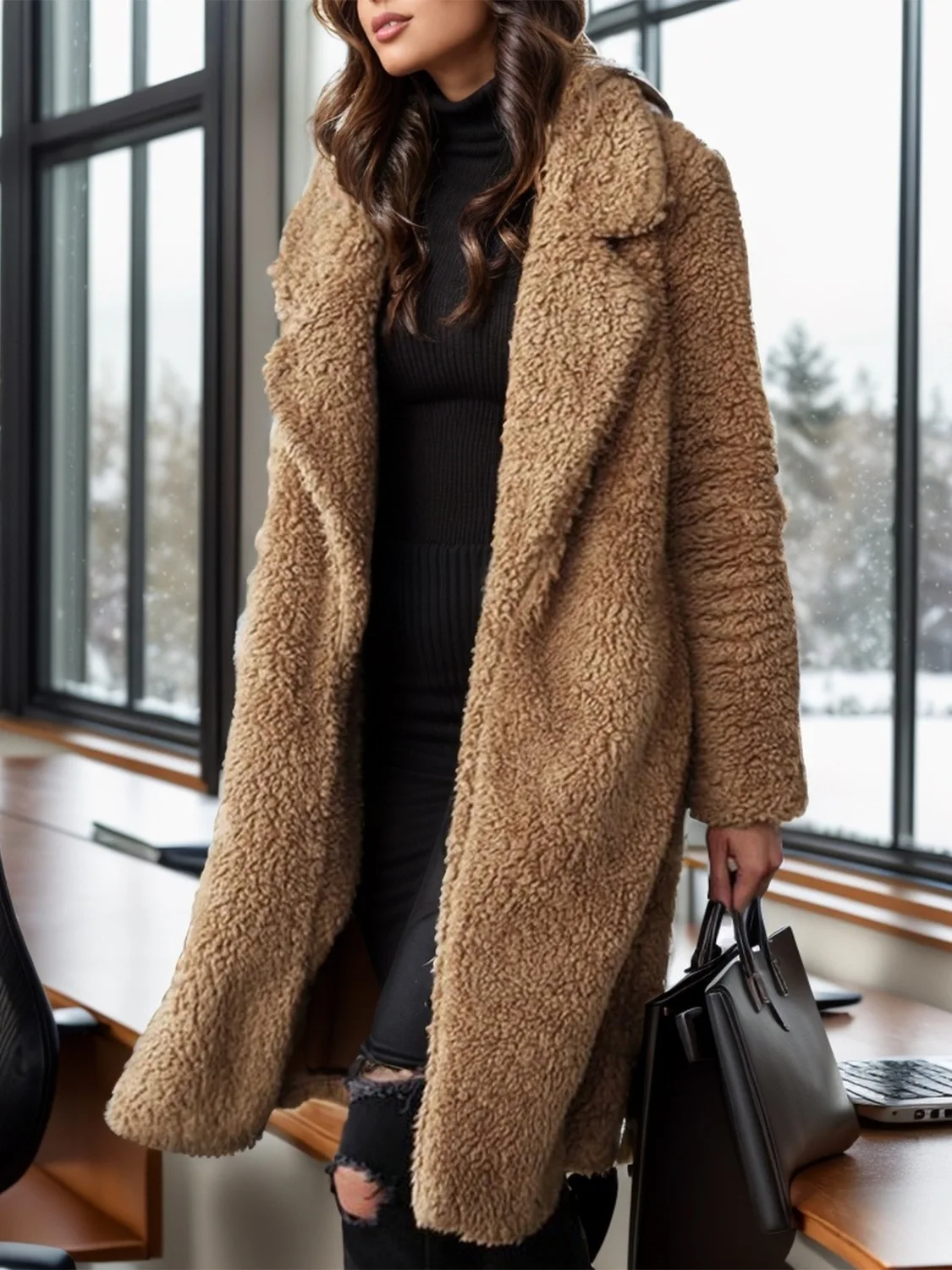 Двустороннее бархатное зимнее пальто для женщин n Sle Long Sve Свободный крой Обычное тонкое длинное пальто китайского производства
Двустороннее бархатное зимнее пальто для женщин n Sle Long Sve Свободный крой Обычное тонкое длинное пальто китайского производства