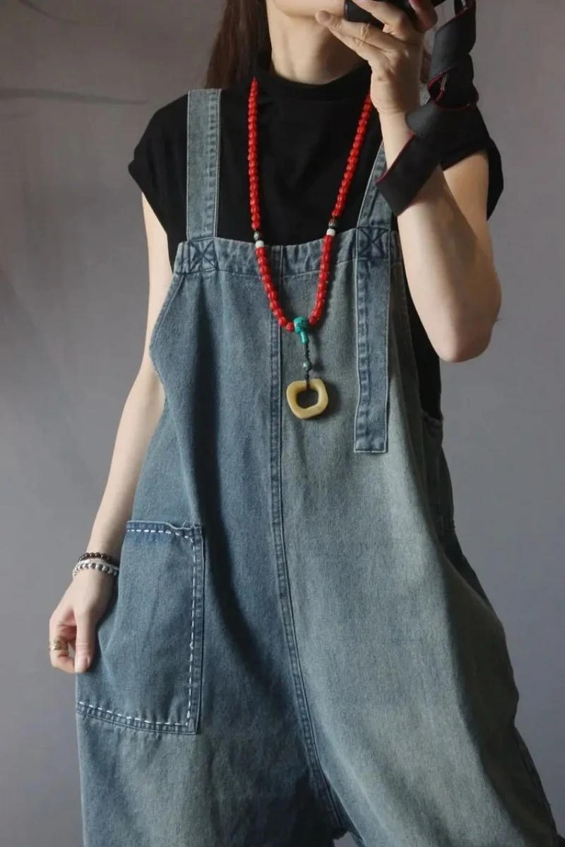 Boyfriend Loose Jeans Overalls For Women Casual Plus Size Wide Leg Denim Jumpsuit Straps Baggy Cargo Pants Big Pockets
Boyfriend Loose Jeans Overalls For Women Casual Plus Size Wide Leg Denim Jumpsuit Straps Baggy Cargo Pants Big Pockets
