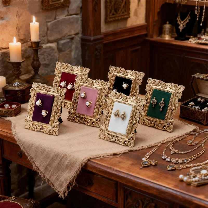 Подставка для демонстрации ювелирных изделий, винтажная фоторамка, подставка для колец и серег, реквизит для демонстрации в ювелирном магазине, реквизит для фотосъемки, домашние украшения
Подставка для демонстрации ювелирных изделий, винтажная фоторамка, подставка для колец и серег, реквизит для демонстрации в ювелирном магазине, реквизит для фотосъемки, домашние украшения