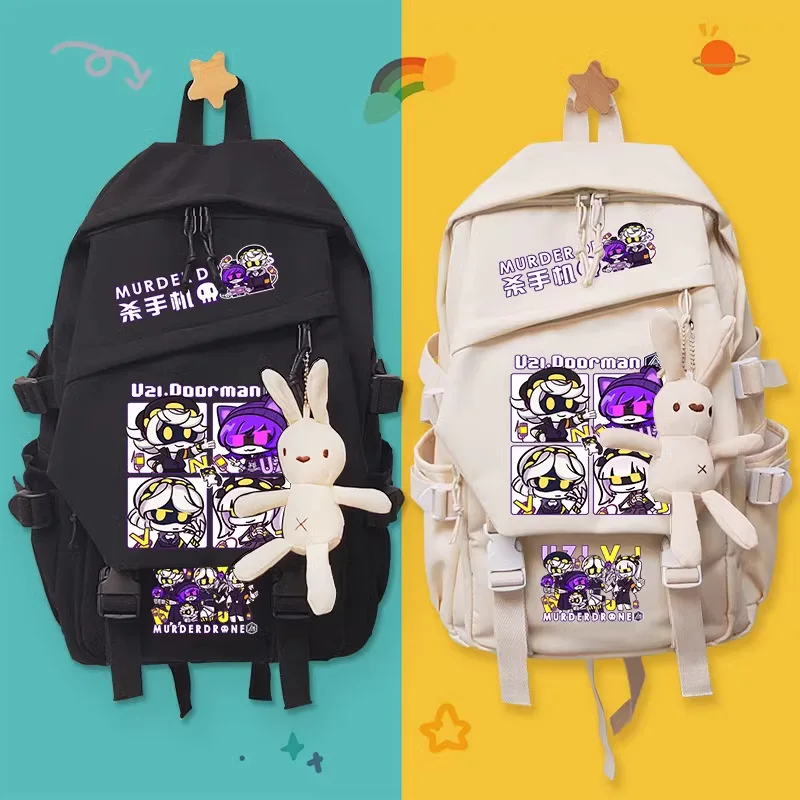 Murder Drones Anime Peripheral UZI V N Cartoon Print Backpack Student Large Capacity Fashion Schoolbag Stationery Birthday Gift
Murder Drones Anime Peripheral UZI V N Cartoon Print Backpack Student Large Capacity Fashion Schoolbag Stationery Birthday Gift