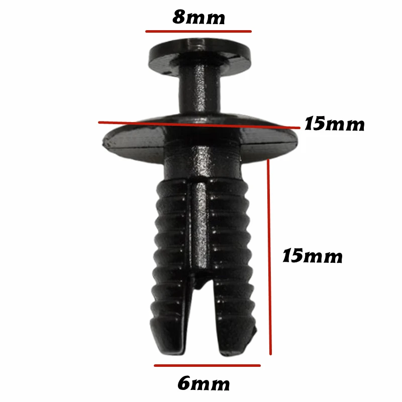 20Pcs For 6mm Hole Push Type Car Clips Auto Plastic Clips And Fasteners 51-11-1-908-077 51111908077 B32
20Pcs For 6mm Hole Push Type Car Clips Auto Plastic Clips And Fasteners 51-11-1-908-077 51111908077 B32