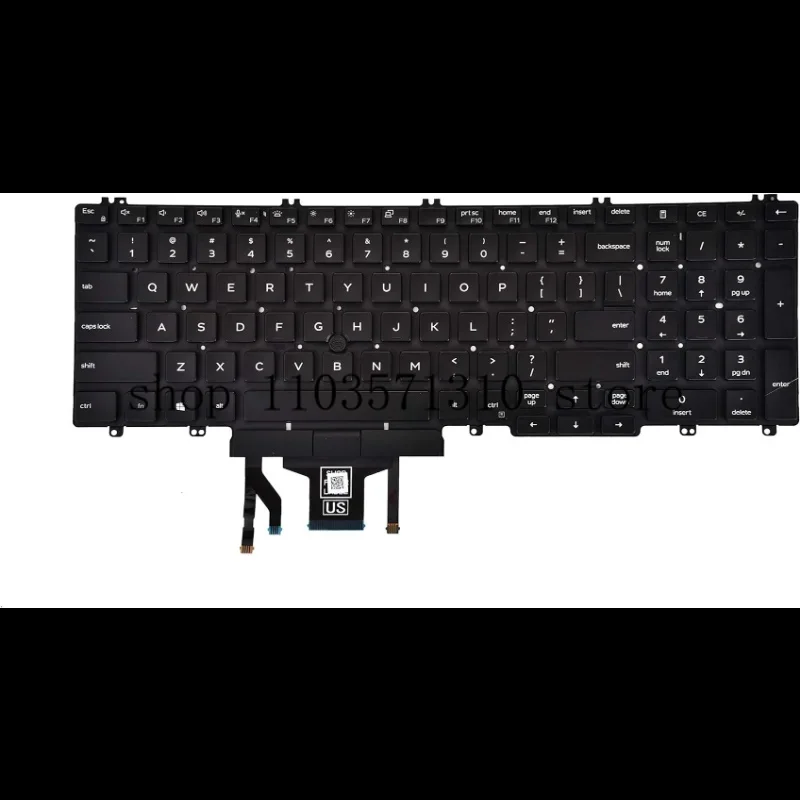 Replacement Keyboard for Dell Latitude 5500 5501 5510 5511 Precision 3540 3541 3550 3551 Series Laptop Backlit Pointer US Layout
Replacement Keyboard for Dell Latitude 5500 5501 5510 5511 Precision 3540 3541 3550 3551 Series Laptop Backlit Pointer US Layout