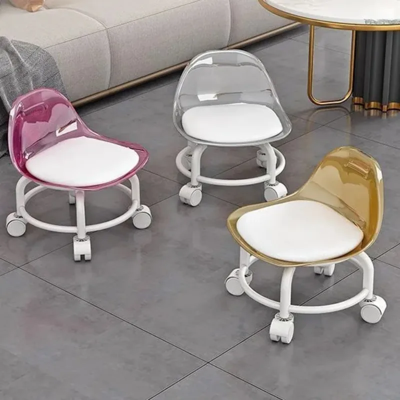 Acrylic Stool Silent Spinner Pulley Small Chair Home Use Low Stool Beautiful Seam Movable Back Chair Swivel Chair
Acrylic Stool Silent Spinner Pulley Small Chair Home Use Low Stool Beautiful Seam Movable Back Chair Swivel Chair