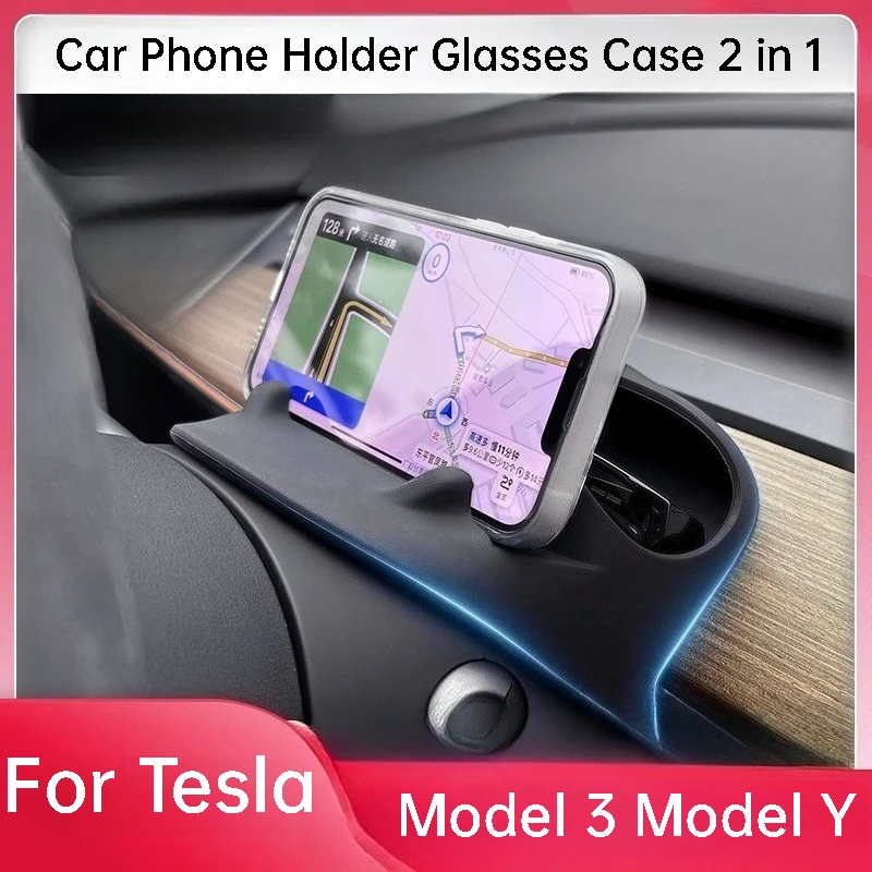 For Tesla Model 3 Model Y Car Phone Holder Glasses Case 2 in 1 Steering Wheel Rear Shockproof Drop Resistant
For Tesla Model 3 Model Y Car Phone Holder Glasses Case 2 in 1 Steering Wheel Rear Shockproof Drop Resistant