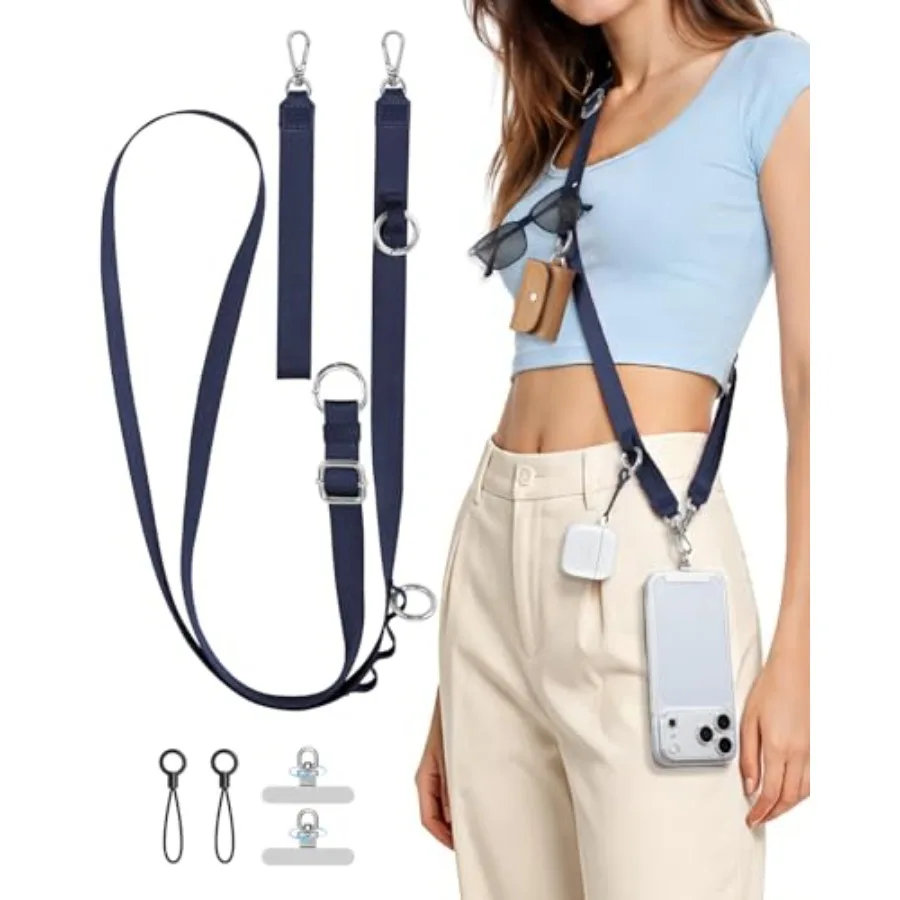 Phone Lanyard Crossbody Strap, 3-in- Cell Phone Lanyard for Around The Neck with Detachable Wrist Strap, Cellphone Lanyards Lea
Phone Lanyard Crossbody Strap, 3-in- Cell Phone Lanyard for Around The Neck with Detachable Wrist Strap, Cellphone Lanyards Lea