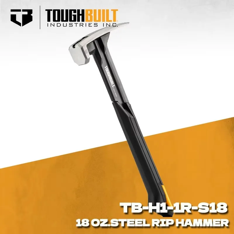 TOUGHBUILT TB-H1-1R-S18 Shockproof Steel Hammer Rubber Shock-Absorbing Handle Magnetic Nail Groove Hammer
TOUGHBUILT TB-H1-1R-S18 Shockproof Steel Hammer Rubber Shock-Absorbing Handle Magnetic Nail Groove Hammer