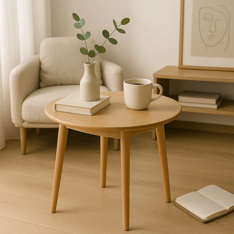 Solid Wood round Table Japanese Style Dining Table for Home Kitchen Non-Painted Rubberwood Minimalist Study Table
Solid Wood round Table Japanese Style Dining Table for Home Kitchen Non-Painted Rubberwood Minimalist Study Table