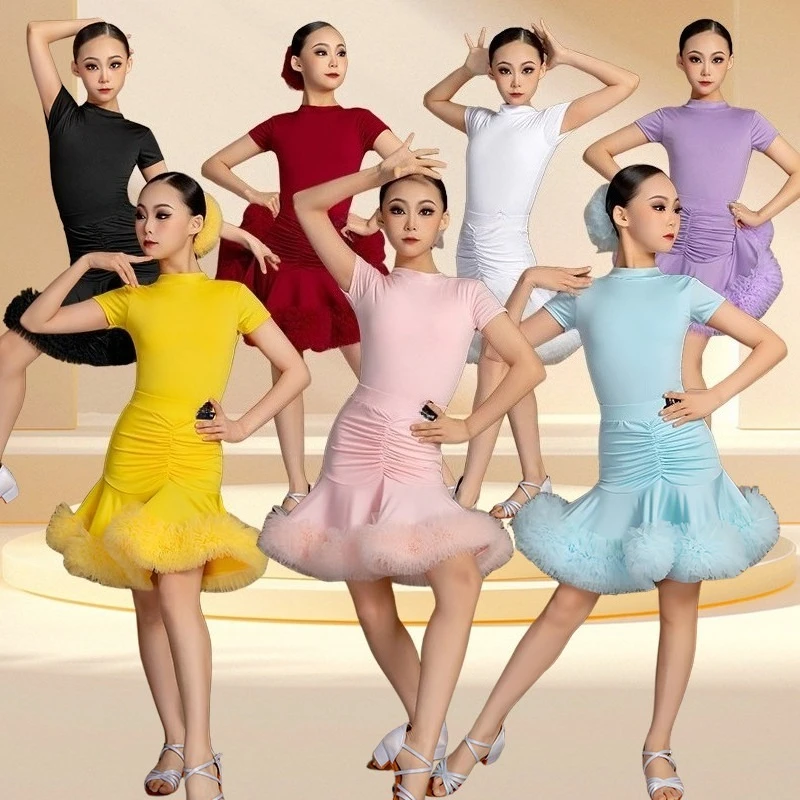 New Spring Summer Kids Latin Dance Dress Girls High-end Practice Wear Performance Outfit Children Dancing Costume Set Clothing
New Spring Summer Kids Latin Dance Dress Girls High-end Practice Wear Performance Outfit Children Dancing Costume Set Clothing