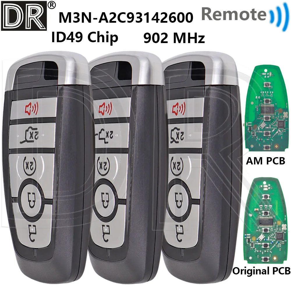 Great 902MHz ID49 Chip Proximity Car Remote Key For Ford Edge Fusion Expedition Explorer Viper F Series Mustang Shelby Lincon
Great 902MHz ID49 Chip Proximity Car Remote Key For Ford Edge Fusion Expedition Explorer Viper F Series Mustang Shelby Lincon