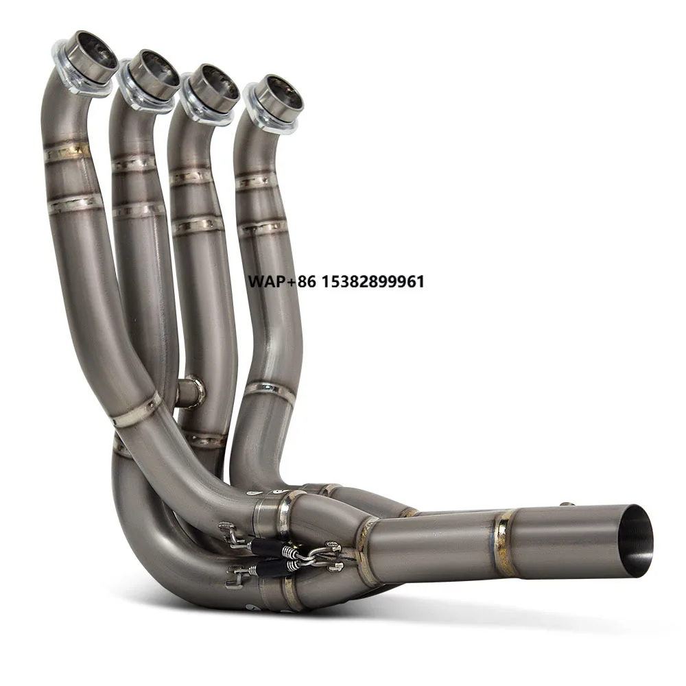 Motorcycle Exhaust Modify Front Pipe Escape Titanium Header Tube Compatible Original Muffler for ZX10R ZX-10R 2016-2020
Motorcycle Exhaust Modify Front Pipe Escape Titanium Header Tube Compatible Original Muffler for ZX10R ZX-10R 2016-2020