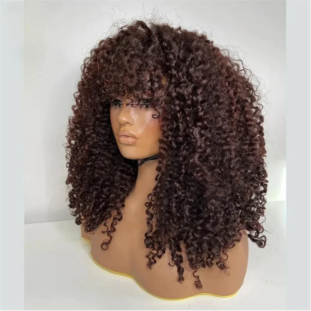 Glueless 26“Long Soft Natual Brown Kinky Curly 180Density Lace Front Wig For Black Women Synthetic Heat Resistant Daily
Glueless 26“Long Soft Natual Brown Kinky Curly 180Density Lace Front Wig For Black Women Synthetic Heat Resistant Daily