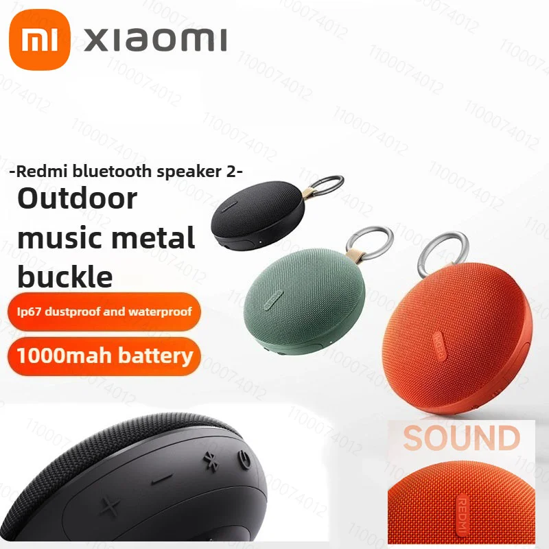 Xiaomi Redmi Bluetooth-динамик 2 Bluetooth 5,3 Портативный уличный динамик 1,5 дюйма со съемной металлической пряжкой IP67 Водонепроницаемый Новый
Xiaomi Redmi Bluetooth-динамик 2 Bluetooth 5,3 Портативный уличный динамик 1,5 дюйма со съемной металлической пряжкой IP67 Водонепроницаемый Новый