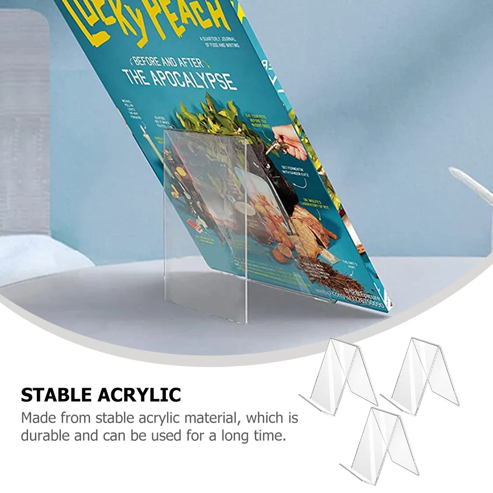 3Pcs Acrylic Bookshelf Transparent Display Rack for School Comic Magazine Holder Phone Stand Notebook Shelf Book End Clear Easel
3Pcs Acrylic Bookshelf Transparent Display Rack for School Comic Magazine Holder Phone Stand Notebook Shelf Book End Clear Easel