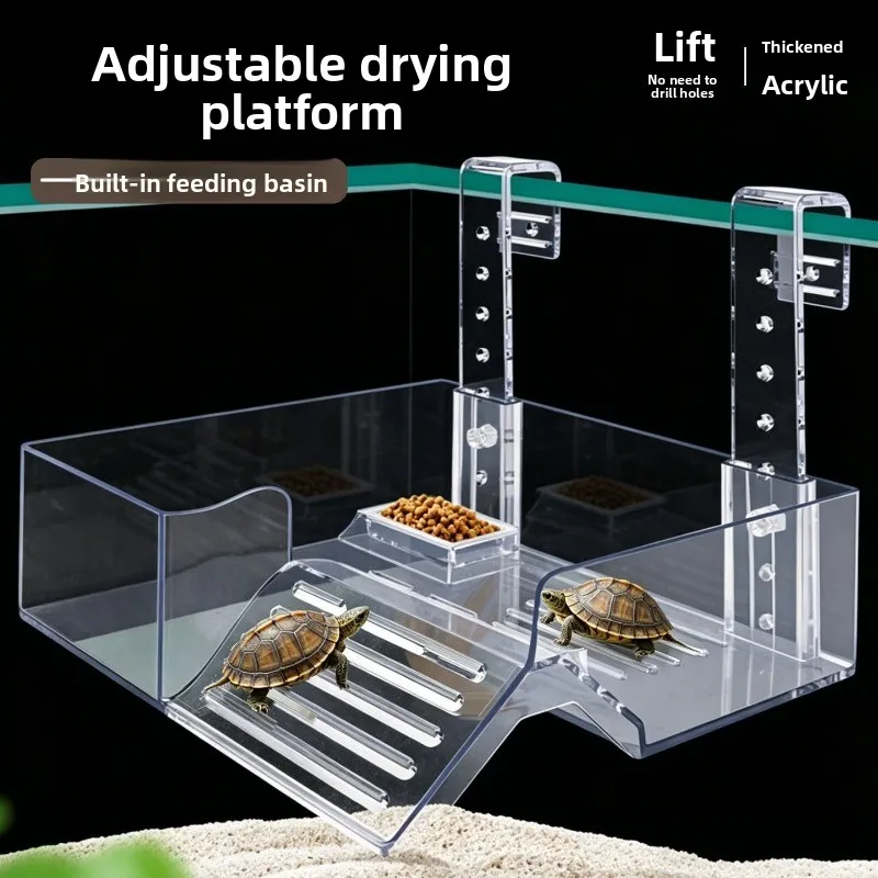 Acrylic Turtle Basking Platform with Adjustable Height, Hanging Transparent Reptile Dock for High Water Level Aquarium Tank
Acrylic Turtle Basking Platform with Adjustable Height, Hanging Transparent Reptile Dock for High Water Level Aquarium Tank