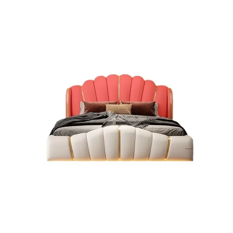 Light luxury luxury soft bag bed adult leather bed suspended double high-end LED smart light leather master bedroom
Light luxury luxury soft bag bed adult leather bed suspended double high-end LED smart light leather master bedroom