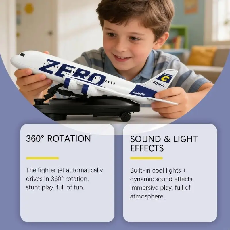High Quality Mini Jet Toy With Automatic Driving Function Birthday Gift
High Quality Mini Jet Toy With Automatic Driving Function Birthday Gift