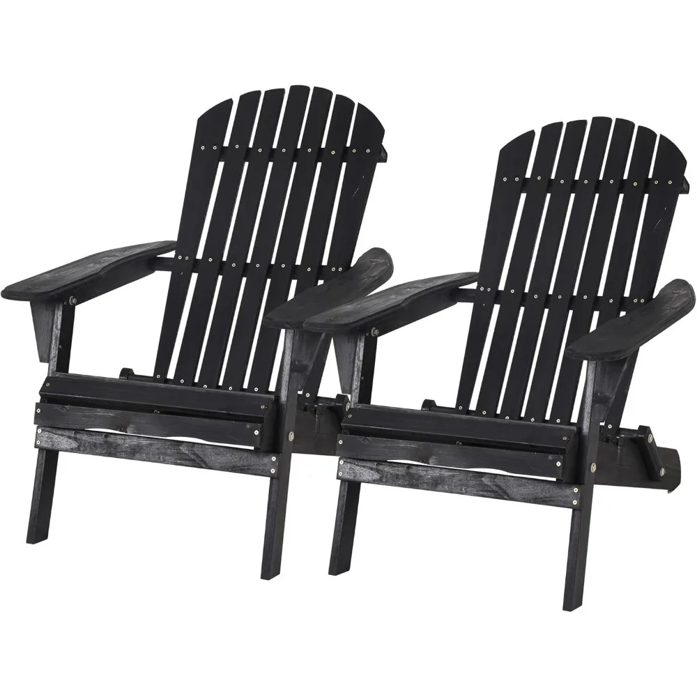 Outdoor Lounger Chairs Set of 2 All Weather Fire Pit Chairs Wooden Adirondack Chairs with Easy Assemble
Outdoor Lounger Chairs Set of 2 All Weather Fire Pit Chairs Wooden Adirondack Chairs with Easy Assemble