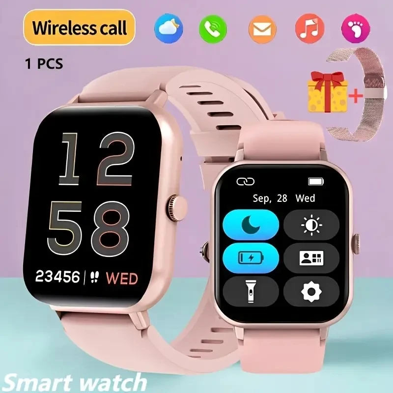 Smartwatch With 1.83" Full Touch Screen,Text & Call Functions,100+ Sports Modes,Pedometer,Calorie Counter,Android & Iphone
Smartwatch With 1.83" Full Touch Screen,Text & Call Functions,100+ Sports Modes,Pedometer,Calorie Counter,Android & Iphone