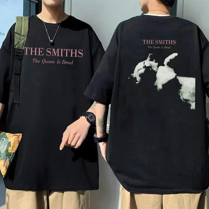 Limited British Rock Band The Smiths The Queen Is Ad Cat T-shirt Short Sleeve Male T Shirt Oversized Men Vintage Gothic Tees
Limited British Rock Band The Smiths The Queen Is Ad Cat T-shirt Short Sleeve Male T Shirt Oversized Men Vintage Gothic Tees