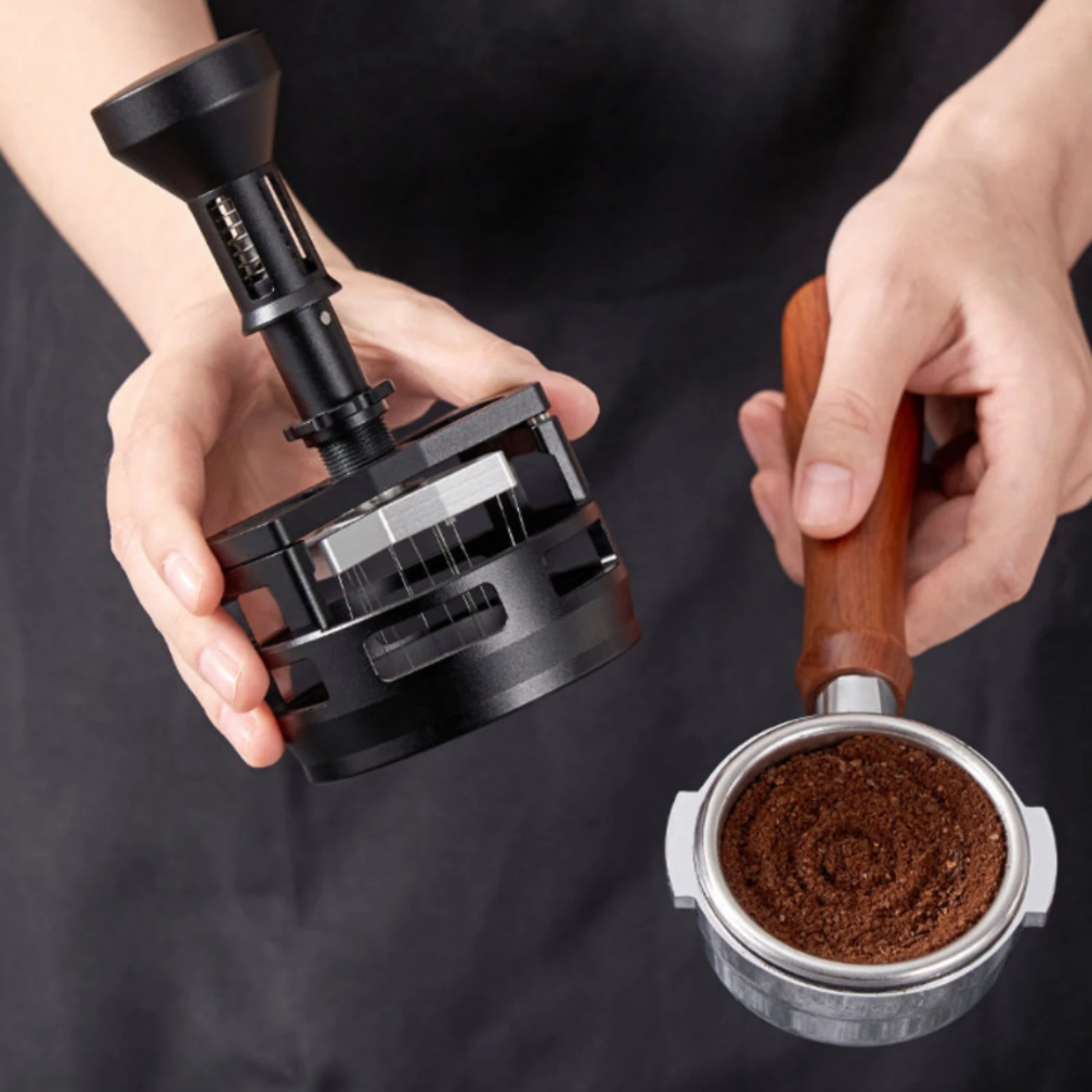 Rotating Coffee Distributor Even Grounds Dispersal Adhesive Coffee Distributor Espresso Leveler Cylindrical Brew Gear Flared Top
Rotating Coffee Distributor Even Grounds Dispersal Adhesive Coffee Distributor Espresso Leveler Cylindrical Brew Gear Flared Top