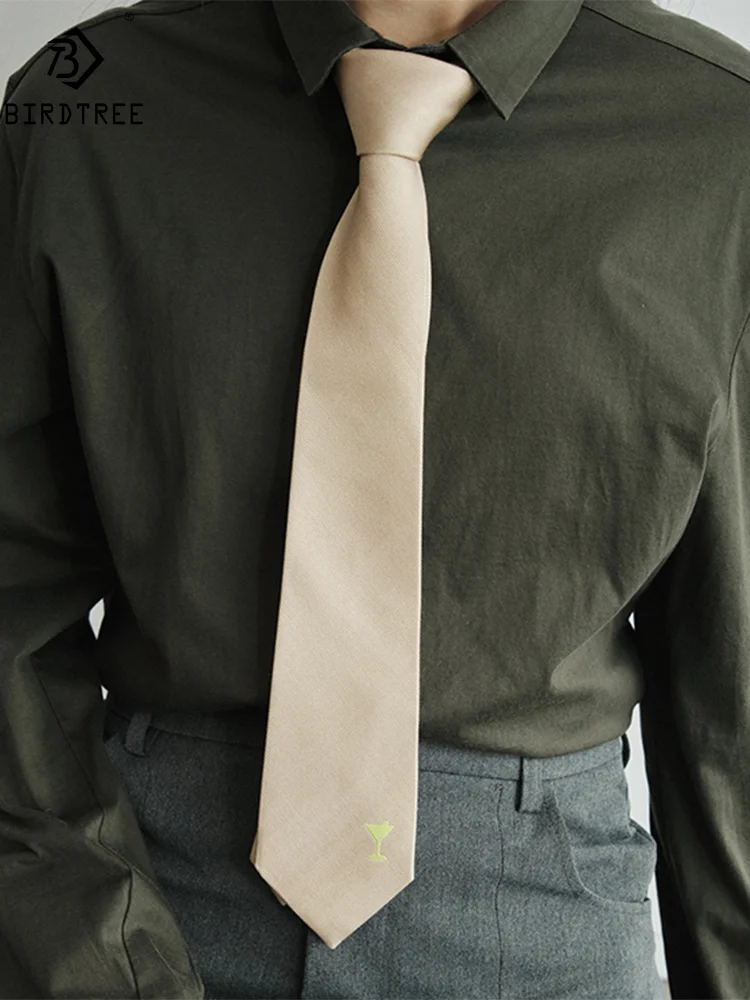 BirdTree, 100%Mulberry Silk Necktie, Cocktail Jacquard High-end Tie, Casual Elegant Decorative Shirt For Women A465141QM
BirdTree, 100%Mulberry Silk Necktie, Cocktail Jacquard High-end Tie, Casual Elegant Decorative Shirt For Women A465141QM