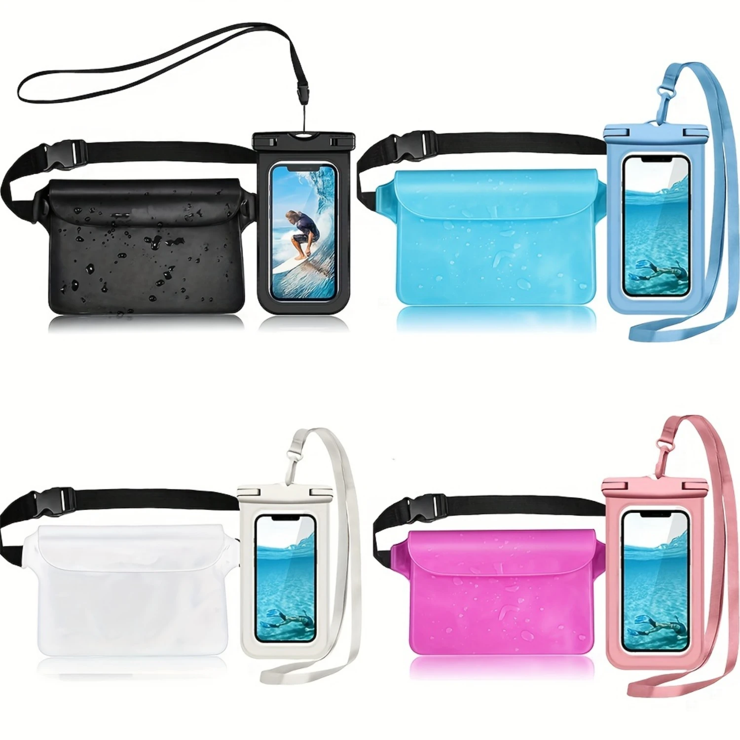 Waterproof Pouch Bag & Phone Case Protect Your Phone, Camera, Cash, and More from Water, Sand, Snow, Dust - Suitable for Beach,
Waterproof Pouch Bag & Phone Case Protect Your Phone, Camera, Cash, and More from Water, Sand, Snow, Dust - Suitable for Beach,