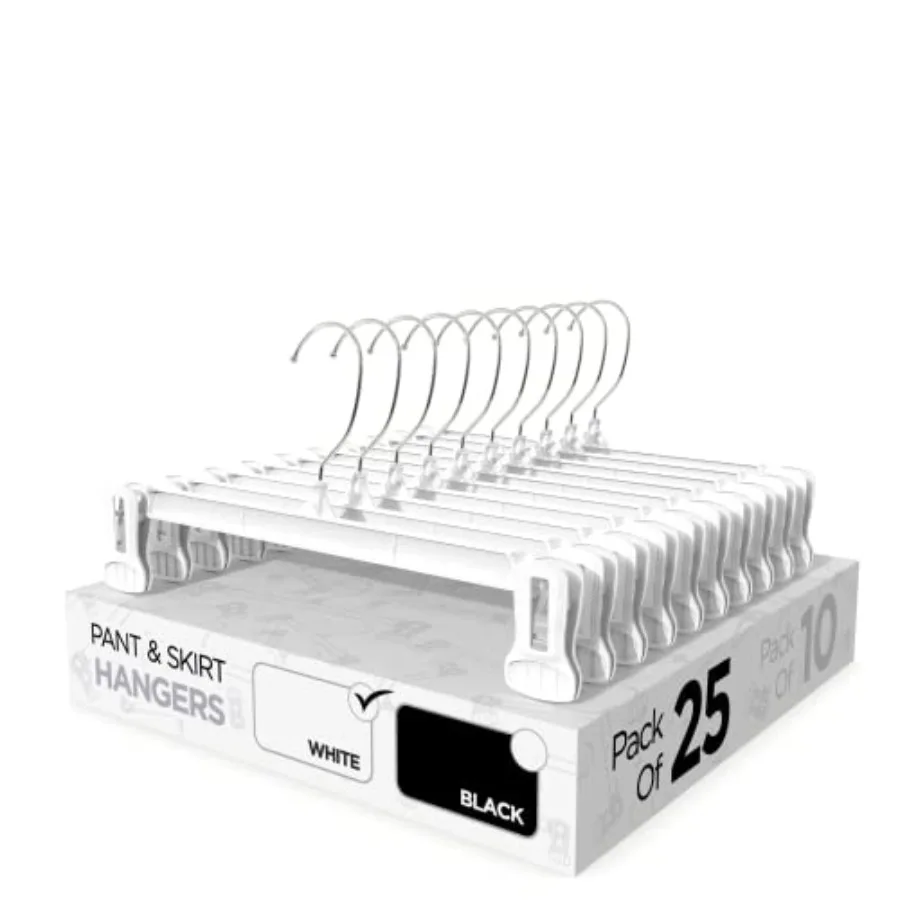 Pant and Skirt Hangers - Closet Hangers for Shorts Shirts Jeans Dresses Slacks Coats Clothes Clothing Garments and More - Durab
Pant and Skirt Hangers - Closet Hangers for Shorts Shirts Jeans Dresses Slacks Coats Clothes Clothing Garments and More - Durab