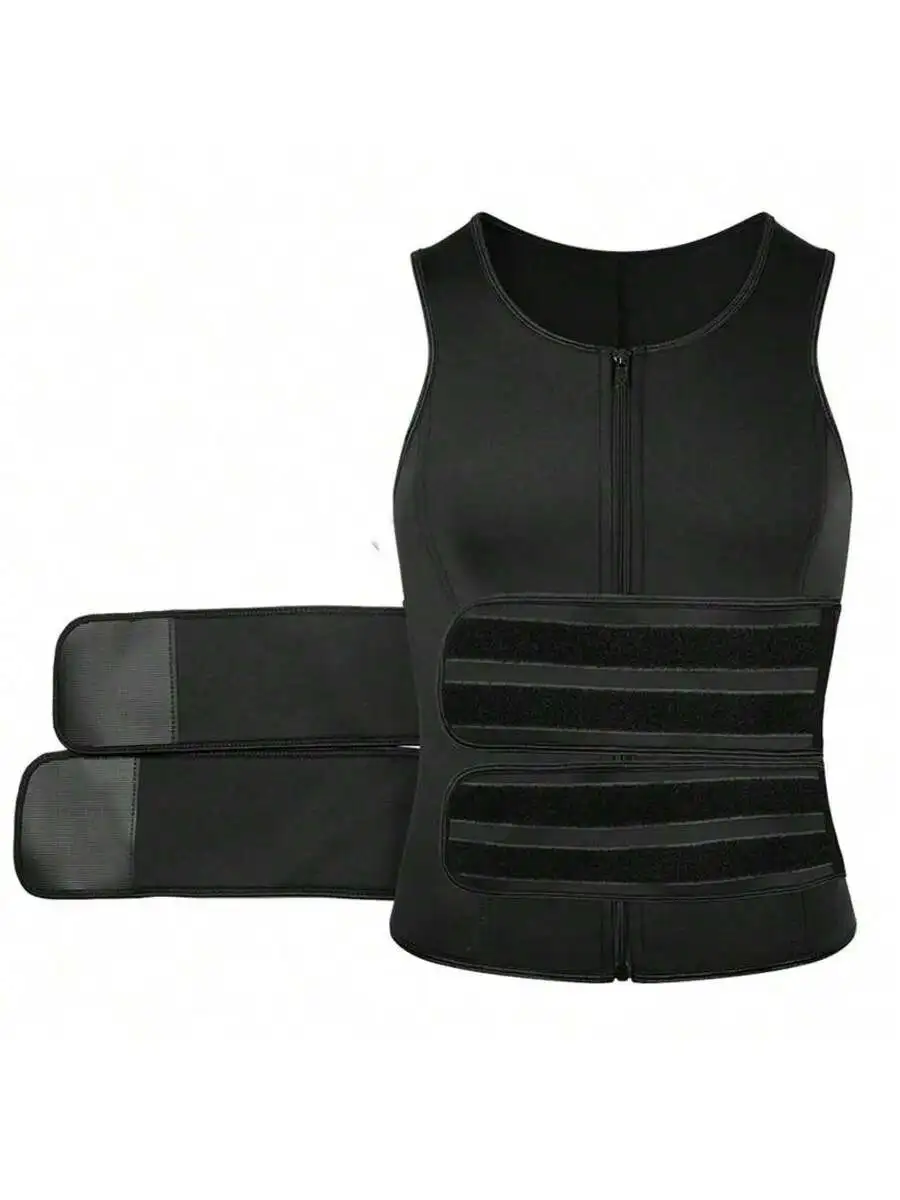 Men Neoprene Sauna Vest With Front Zipper And Adjustable Waist Straps For Fitness Training And Body Shaping
Men Neoprene Sauna Vest With Front Zipper And Adjustable Waist Straps For Fitness Training And Body Shaping