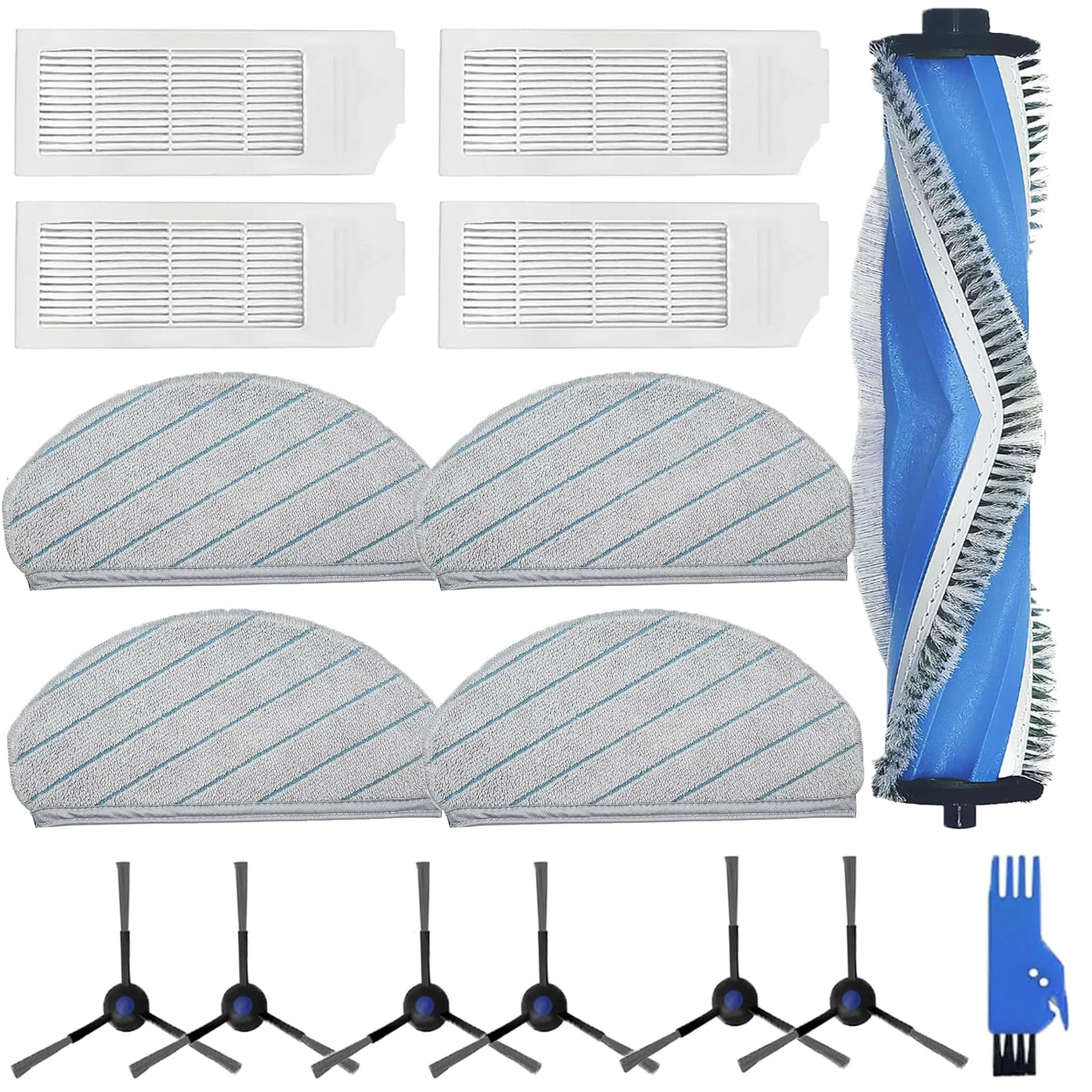 Main Brush Side Brushes Filters Mop Pads Kit For Ecovacs-Deebot N20 PLUS N20 PRO PLUS Vacuum Cleaner Accessories Replacement
Main Brush Side Brushes Filters Mop Pads Kit For Ecovacs-Deebot N20 PLUS N20 PRO PLUS Vacuum Cleaner Accessories Replacement