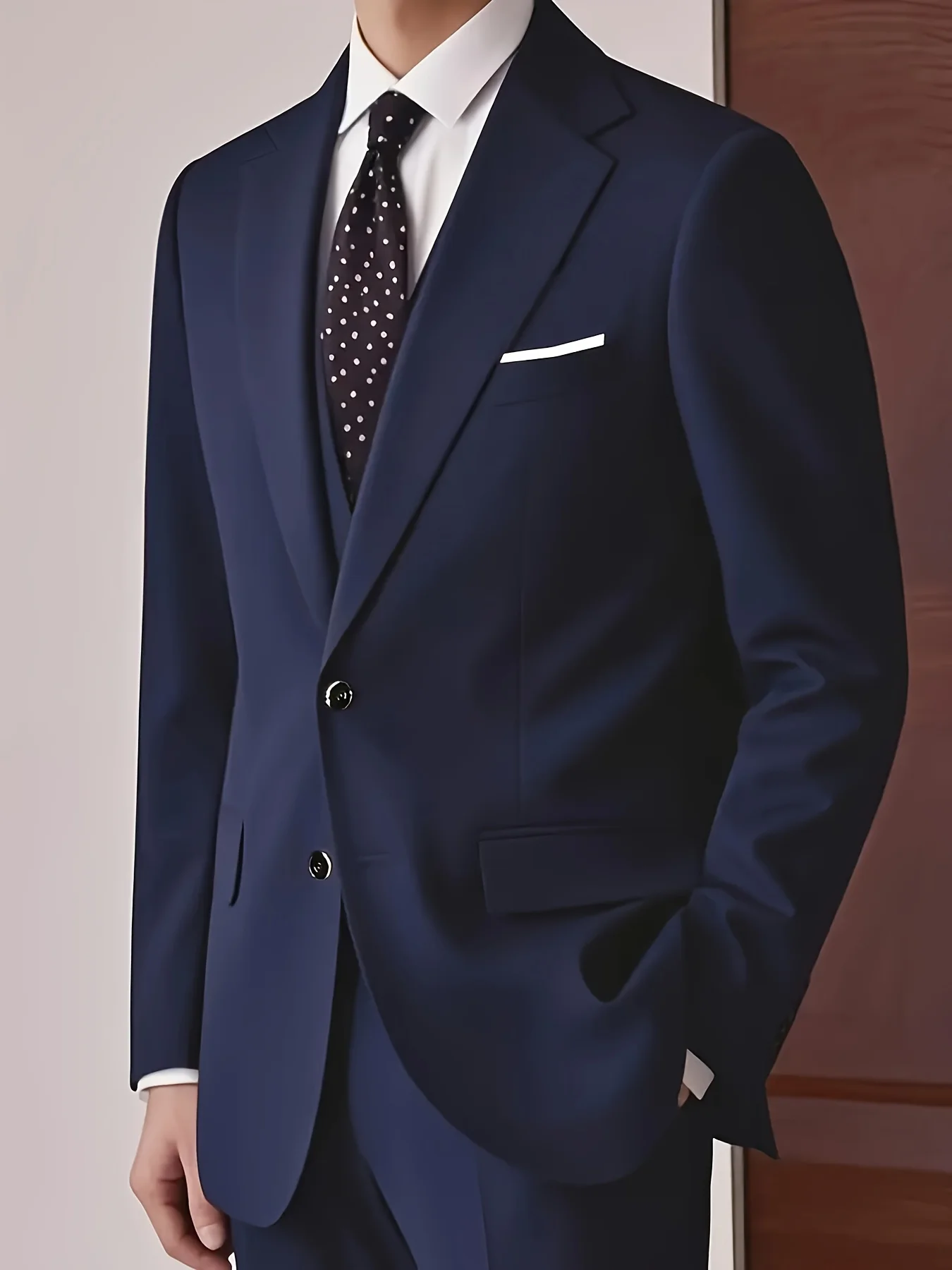 Мужской деловой костюм-тройка (для офиса и на выход), двухцветный, однотонный пиджак на одной пуговице, брюки, жилет, подходит для
Мужской деловой костюм-тройка (для офиса и на выход), двухцветный, однотонный пиджак на одной пуговице, брюки, жилет, подходит для