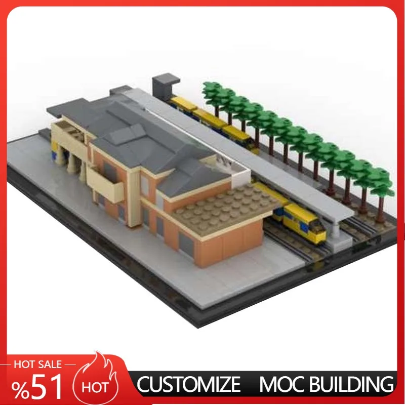 650 деталей: Городская уличная станция Baarn MOC – Модульный конструктор, популярный креативный дизайн, технология DIY, игрушка-подарок для фестивалей
650 деталей: Городская уличная станция Baarn MOC – Модульный конструктор, популярный креативный дизайн, технология DIY, игрушка-подарок для фестивалей