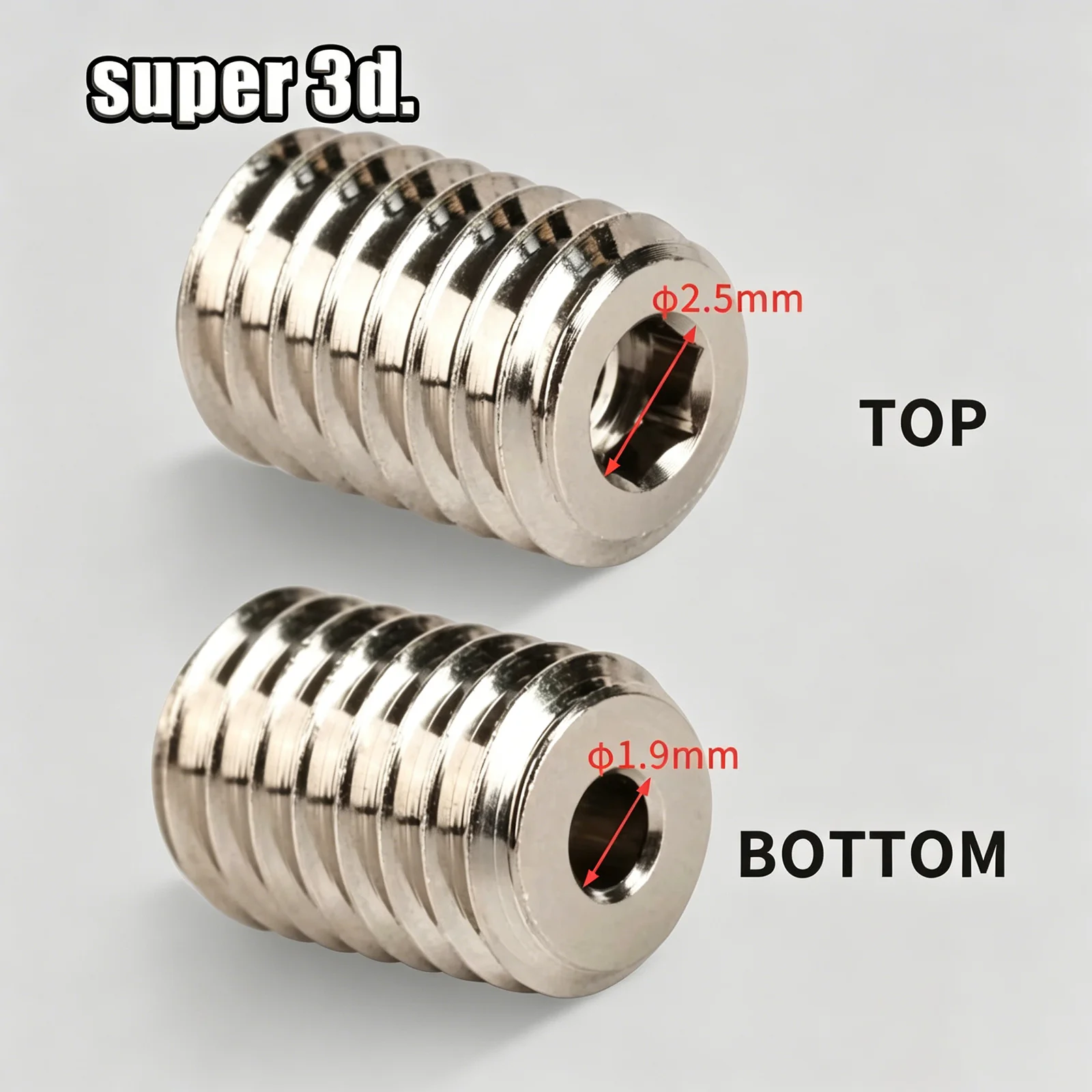 V6 Volcano Adapter High Flow Nozzle Copper Transition Block for Volcano Heater Blocks to V6 Nozzle Hotend 3D Printer Parts
V6 Volcano Adapter High Flow Nozzle Copper Transition Block for Volcano Heater Blocks to V6 Nozzle Hotend 3D Printer Parts