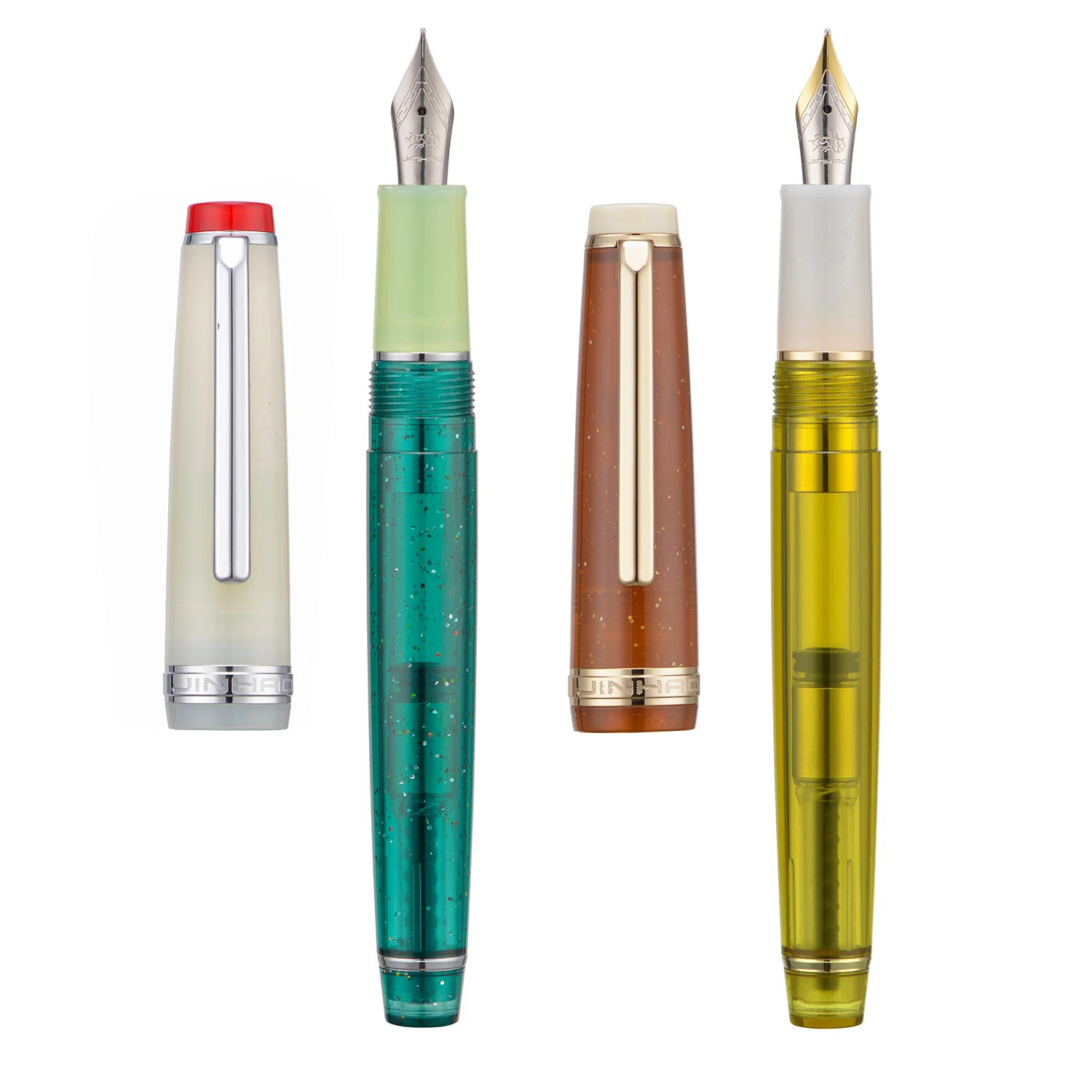 2 шт. перьевая ручка Jinhao 82, перо EF и F из смолы, набор ручек для письма со смешанной красивой желтой, зеленый, серебристый, с золотой отделкой
2 шт. перьевая ручка Jinhao 82, перо EF и F из смолы, набор ручек для письма со смешанной красивой желтой, зеленый, серебристый, с золотой отделкой
