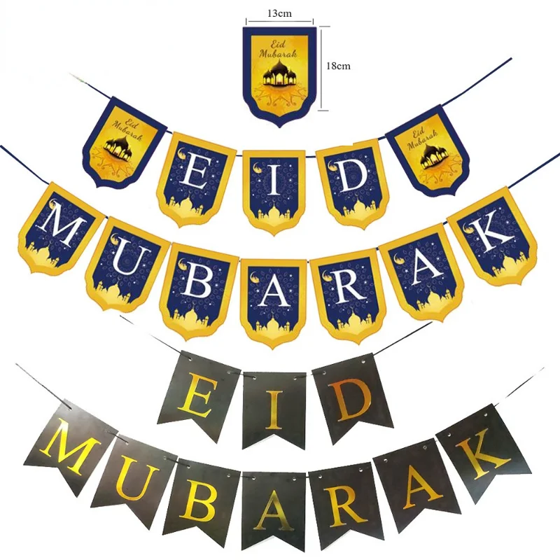 EID MUBARAK Banner Glitter EID Star Moon Letter Paper Bunting Garland Islamic Muslim Mubarak Ramadan Decoration Party Supplies
EID MUBARAK Banner Glitter EID Star Moon Letter Paper Bunting Garland Islamic Muslim Mubarak Ramadan Decoration Party Supplies