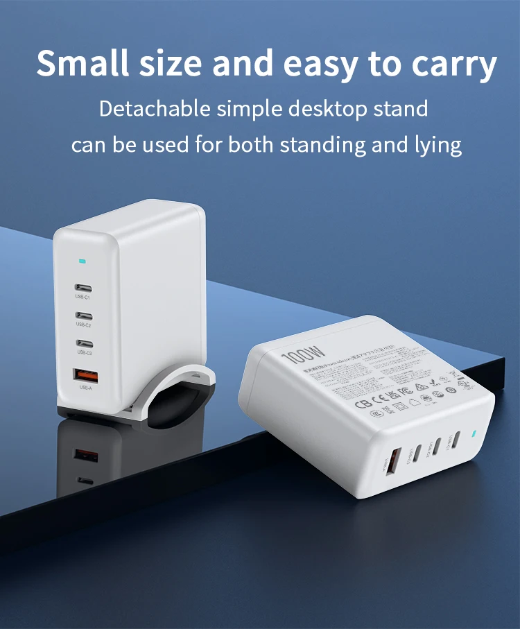 100W 4port fast charging station type-c charger AU Multi-port USB mobile phone charger Convenient charger Home Office Travel
100W 4port fast charging station type-c charger AU Multi-port USB mobile phone charger Convenient charger Home Office Travel
