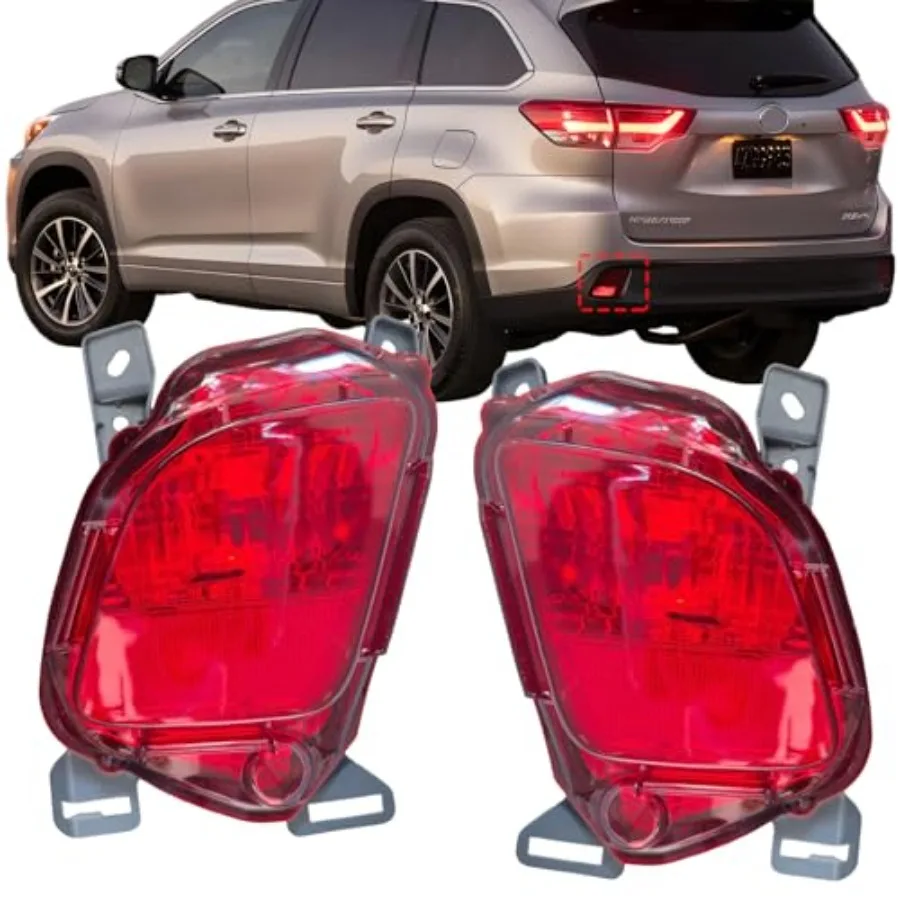 Pair Full LED Rear Bumper red Reflector Panel Light Assembly for 2015 2016 2017 2018 2019 Toyota Highlander LE SE XLE Hybrid Li
Pair Full LED Rear Bumper red Reflector Panel Light Assembly for 2015 2016 2017 2018 2019 Toyota Highlander LE SE XLE Hybrid Li
