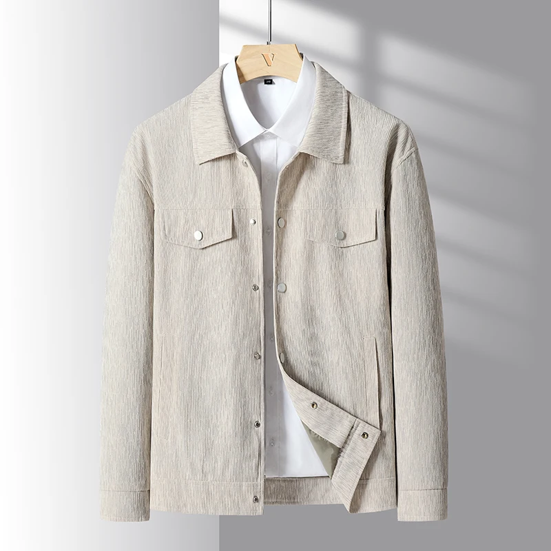 Men's Corduroy Jaet Autumn Busin Casual Color Simple Faion Trend Busin Chic Windproof Long Sve Outerwear
Men's Corduroy Jaet Autumn Busin Casual Color Simple Faion Trend Busin Chic Windproof Long Sve Outerwear