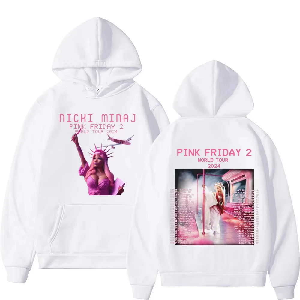 Singer Nicki Minaj Album Pink Friday 2 World Tour 2024 Print Hoodie Fashion Hip Hop Rap Sweatshirts Street Trend Vintage Hoodies
Singer Nicki Minaj Album Pink Friday 2 World Tour 2024 Print Hoodie Fashion Hip Hop Rap Sweatshirts Street Trend Vintage Hoodies